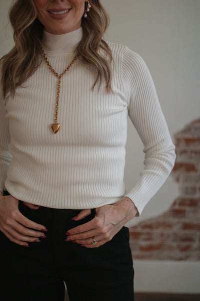 Eleanor Ribbed Knit Long Sleeve