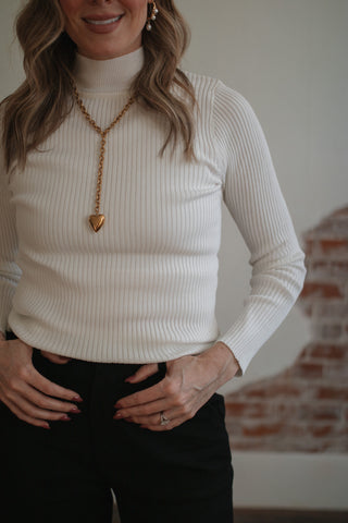 Eleanor Ribbed Knit Long Sleeve