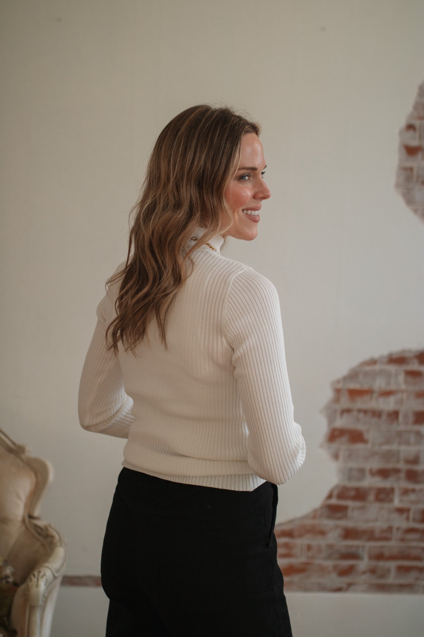 Eleanor Ribbed Knit Long Sleeve