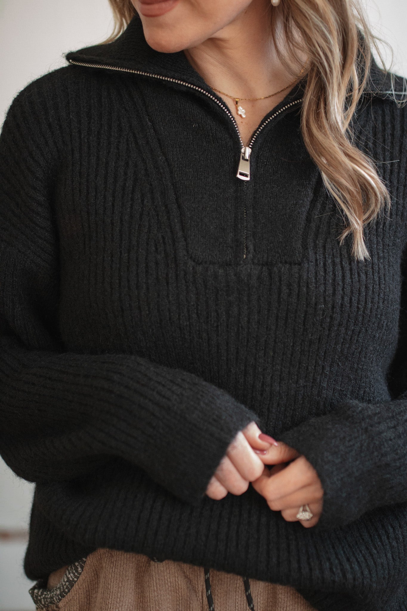 Hailey Quarter Zip Cozy Pullover