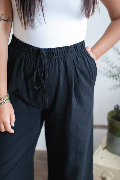 Mabel Wide Leg Linen Pants