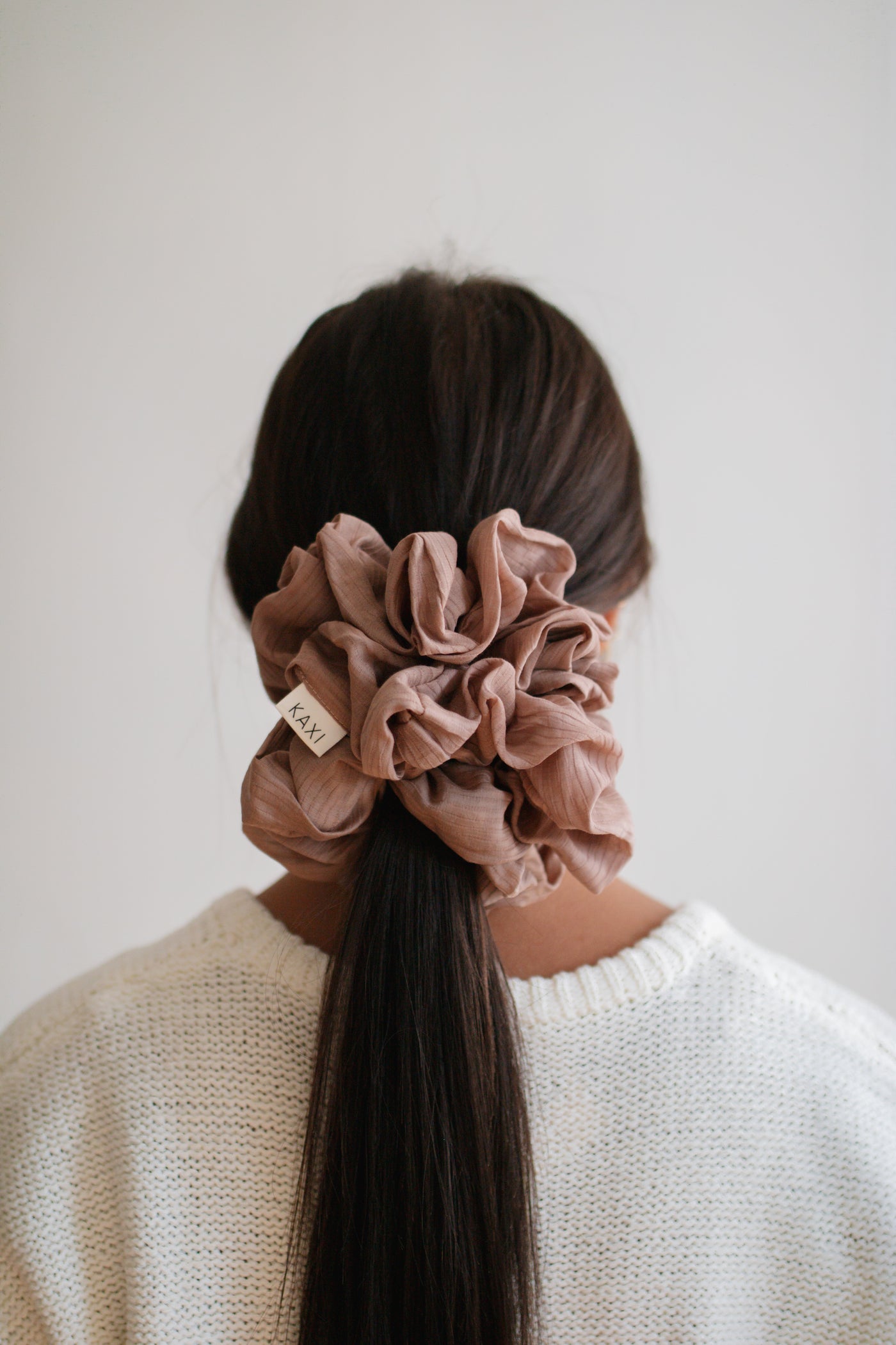 KAXI Jumbo Scrunchie | Ribbed Mauve