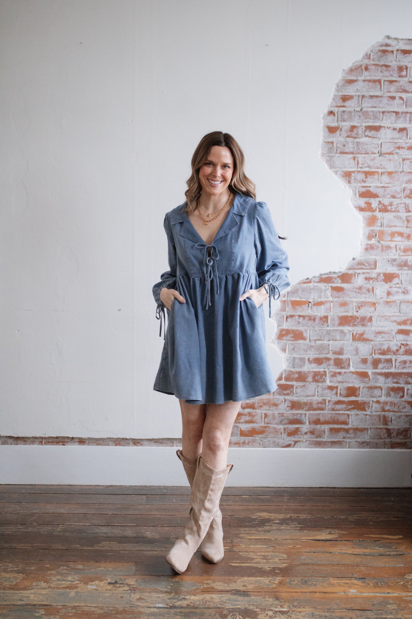 Beverly Denim Mini Dress