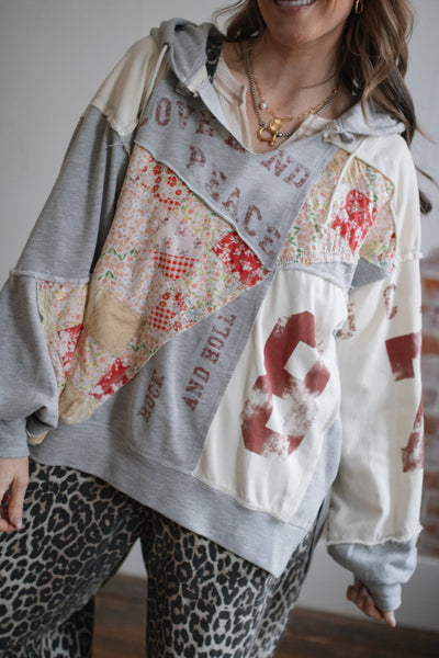 Edie Patchwork Sweatshirt