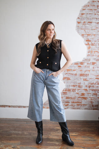 Janie Cropped Denim Pants