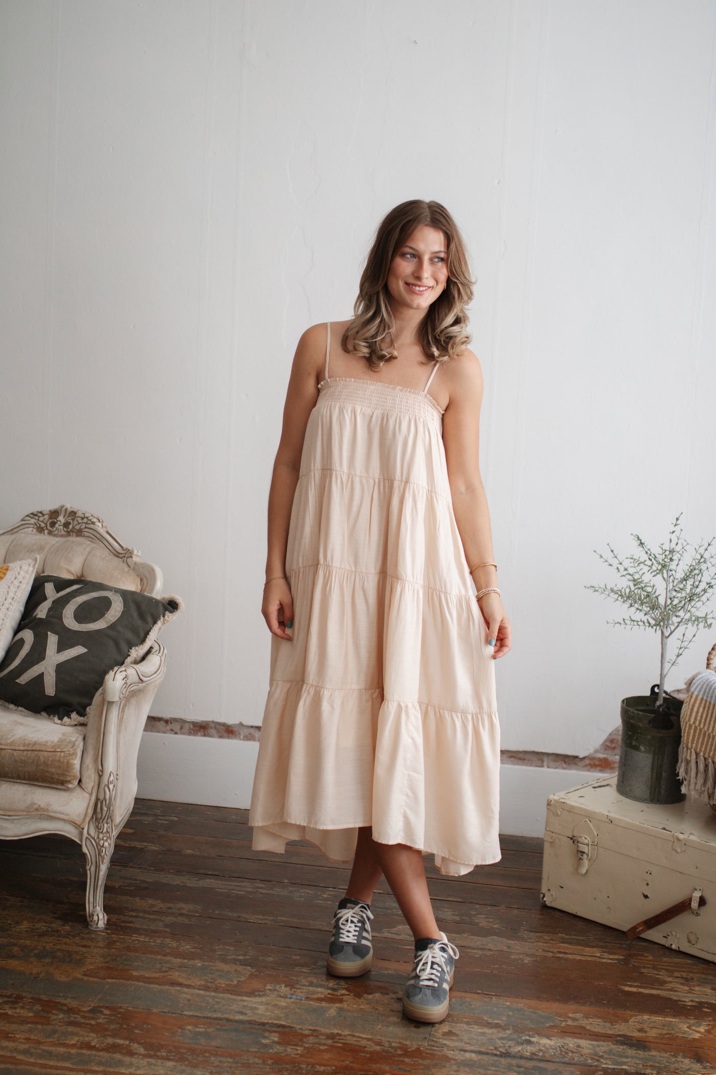 Rainey Tiered Midi Dress