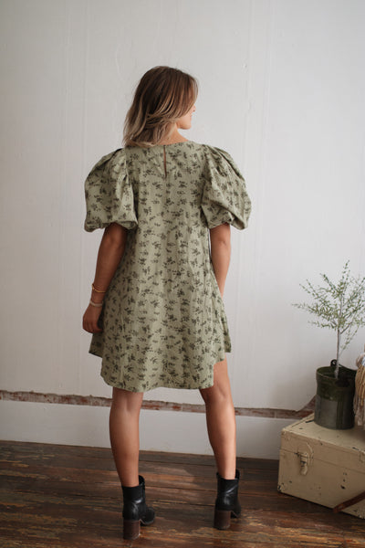 Liz Floral Puff Sleeve Dress