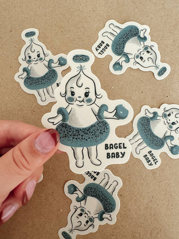 Bagel Baby Kewpie Vinyl Sticker