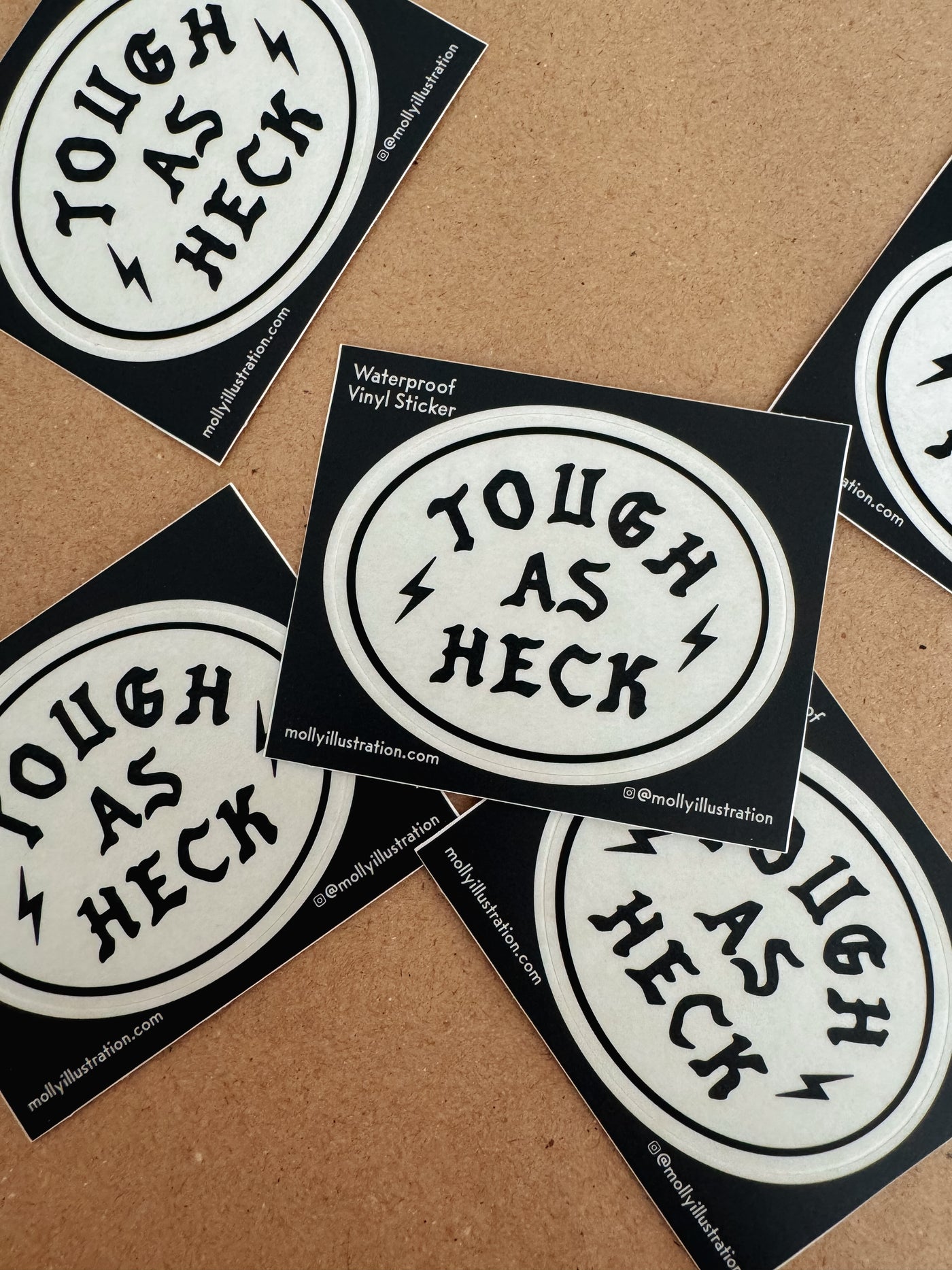 Tough As Heck Vinyl Sticker