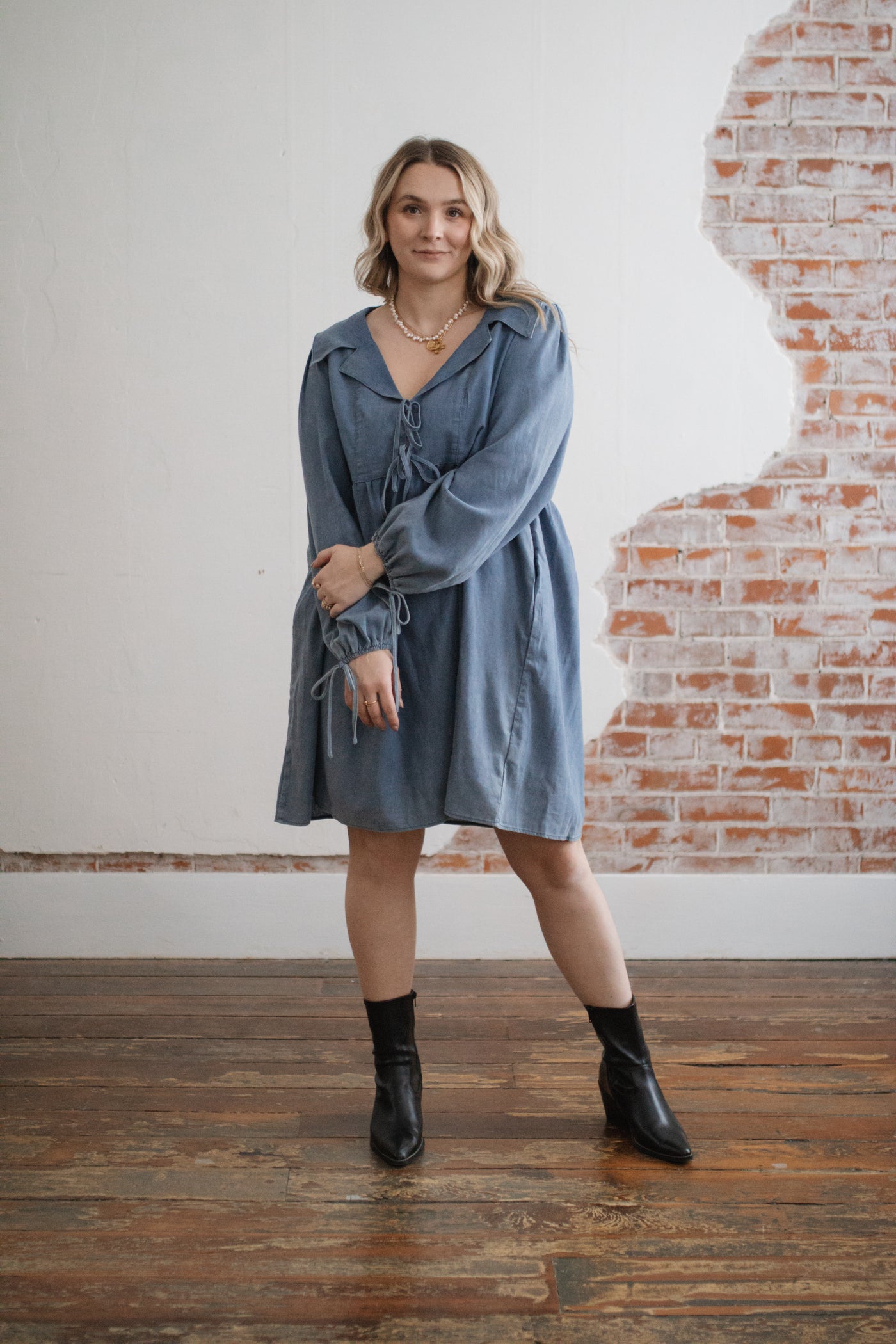 Beverly Denim Mini Dress