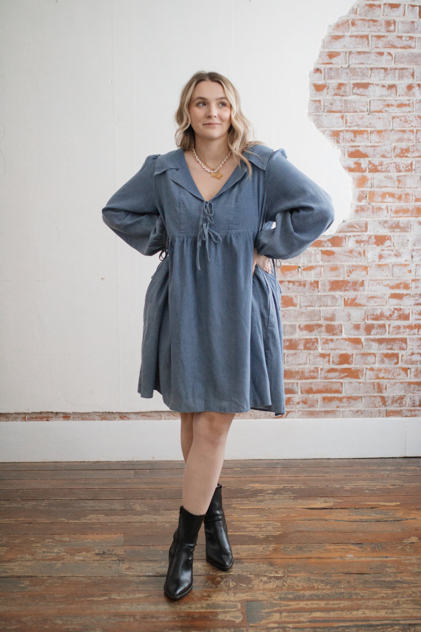 Beverly Denim Mini Dress