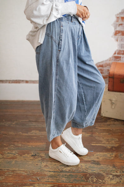 Elsie Boho Washed Baggy Denim