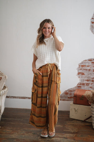 Selma Wide Leg Pocket Pants