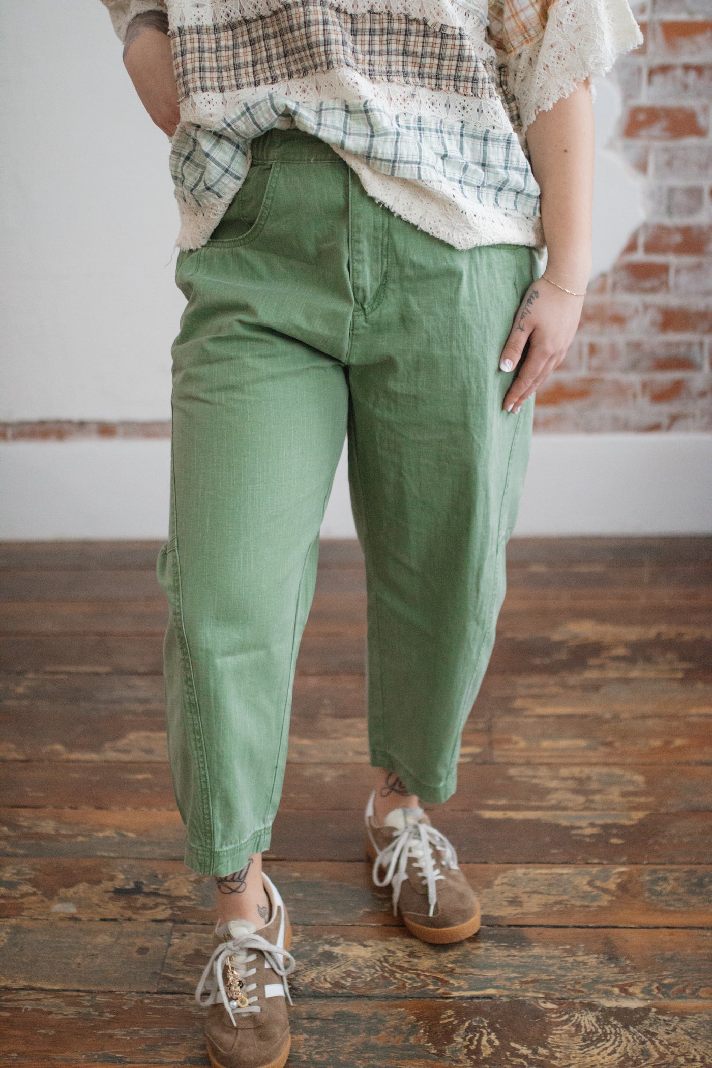 Everly Pull On Barrel Pants