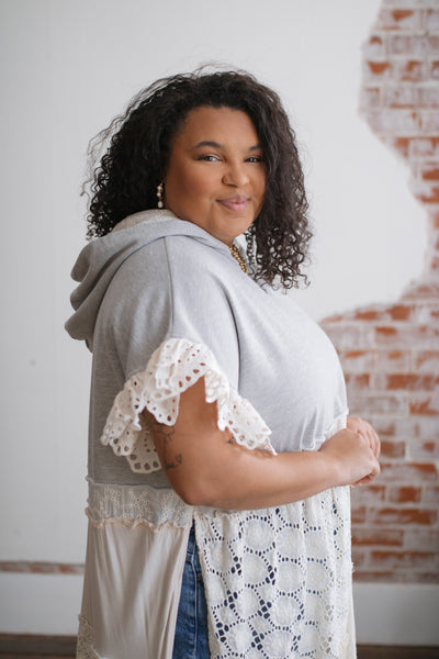 Archie Lace Hoodie Tunic