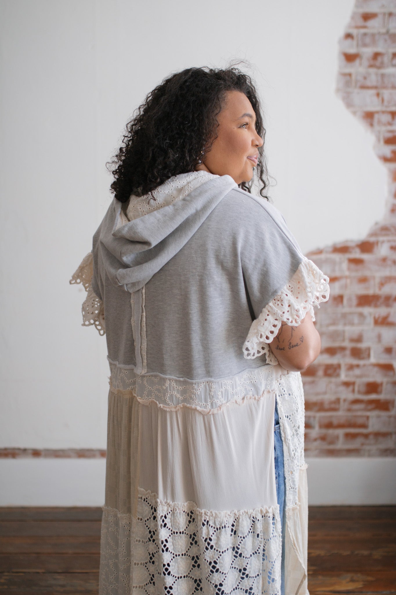 Archie Lace Hoodie Tunic