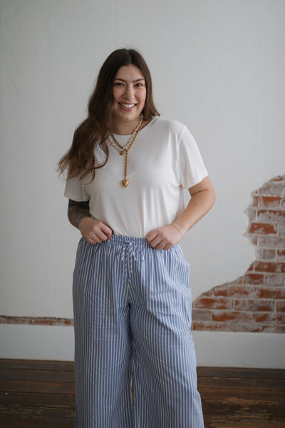 Savannah Wide Leg Boxer Pants