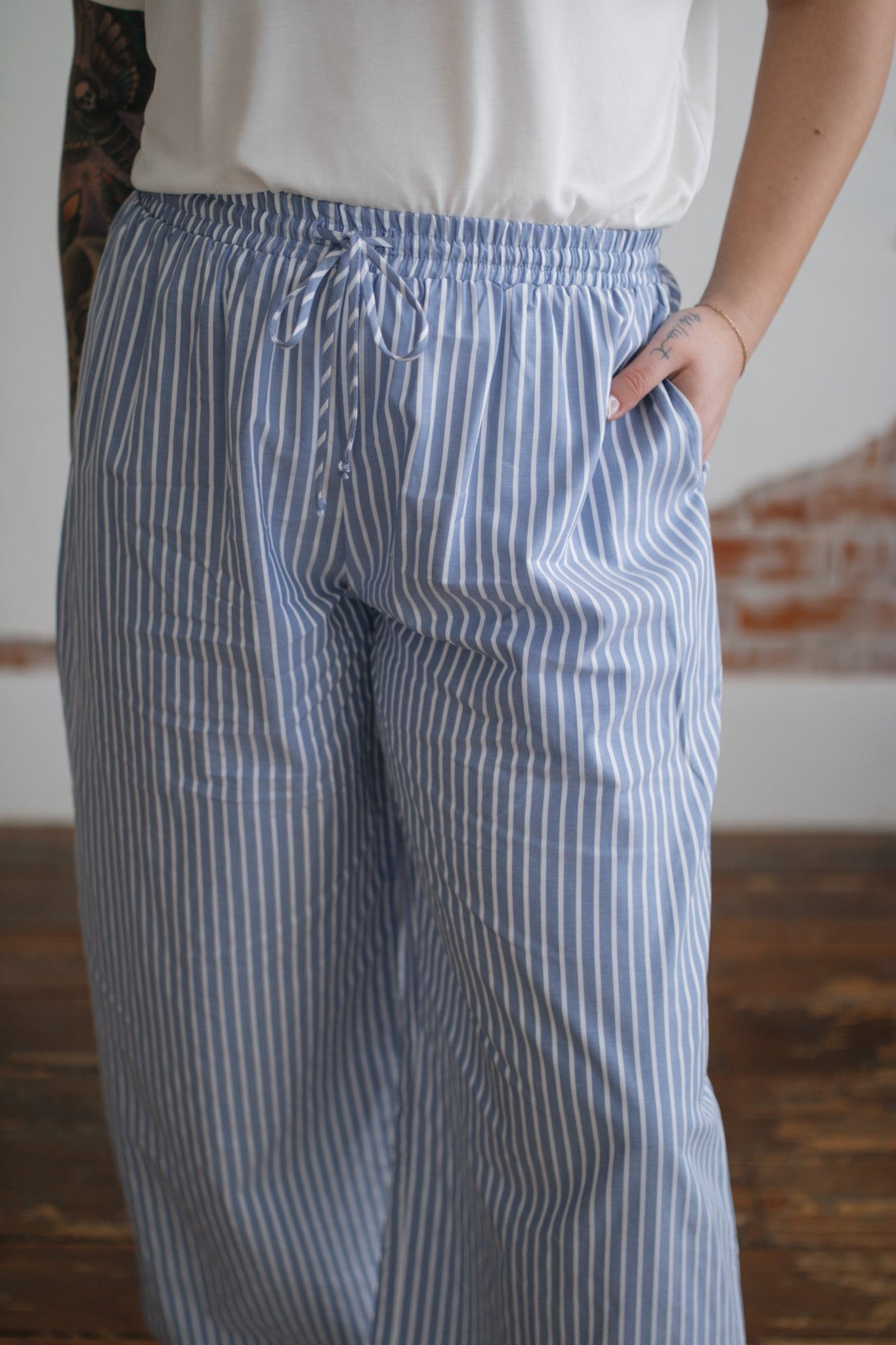 Savannah Wide Leg Boxer Pants