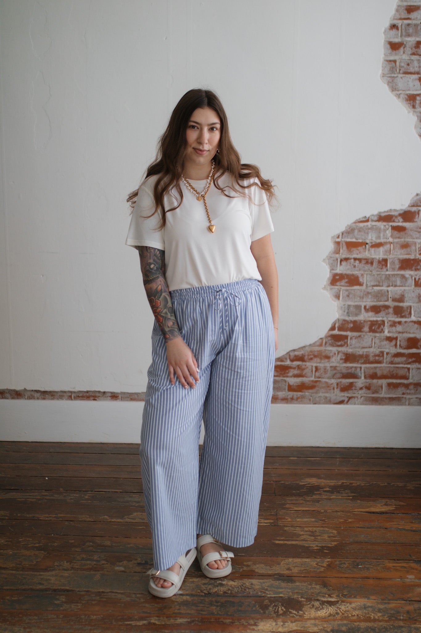 Savannah Wide Leg Boxer Pants