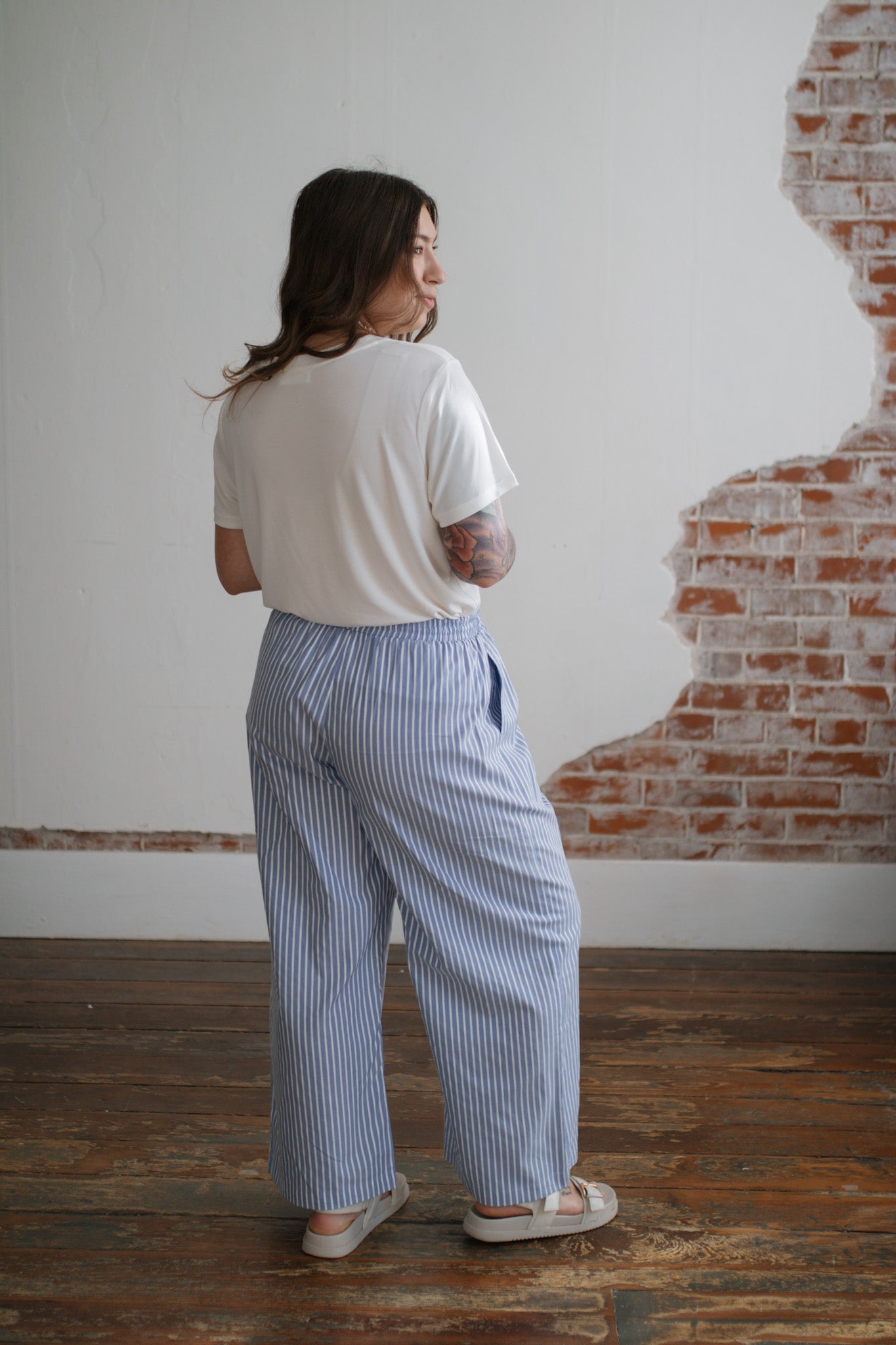 Savannah Wide Leg Boxer Pants