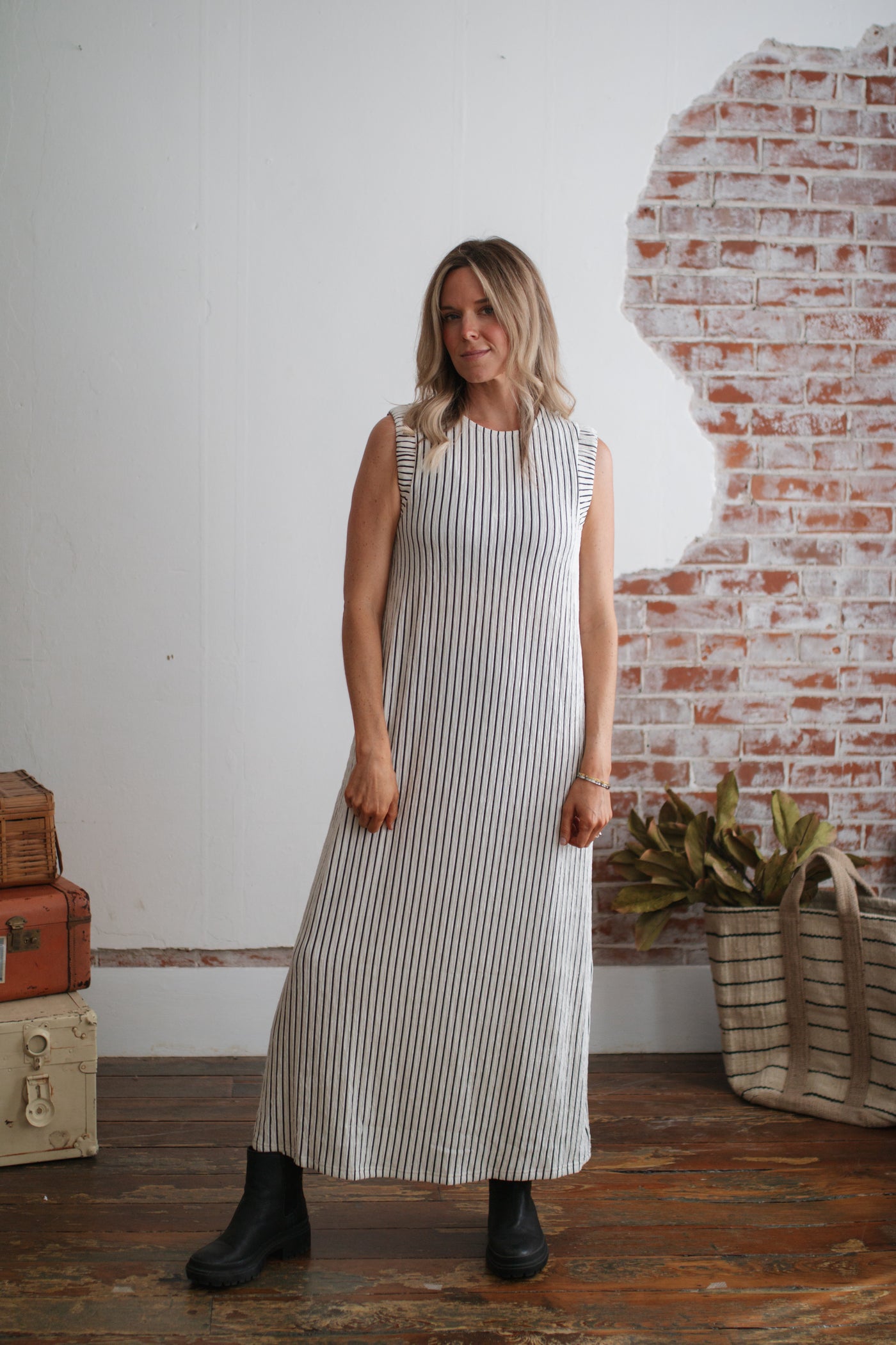 Elizabeth Striped Maxi Dress