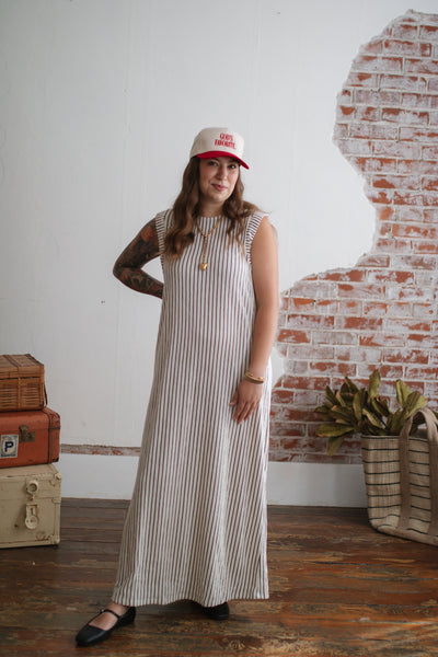 Elizabeth Striped Maxi Dress