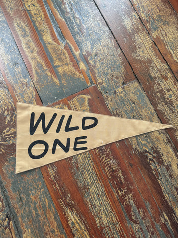 Wild One Canvas Pennant