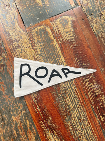 Roar Hand-Made Canvas Pennant