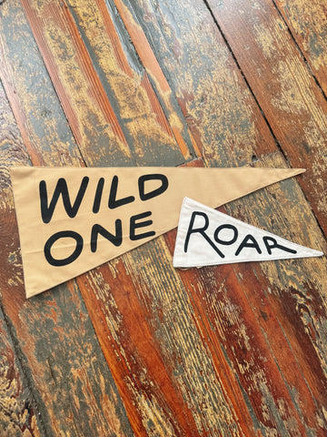 Roar Hand-Made Canvas Pennant