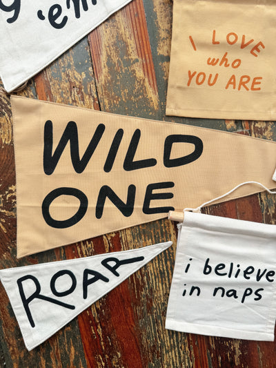 Wild One Canvas Pennant