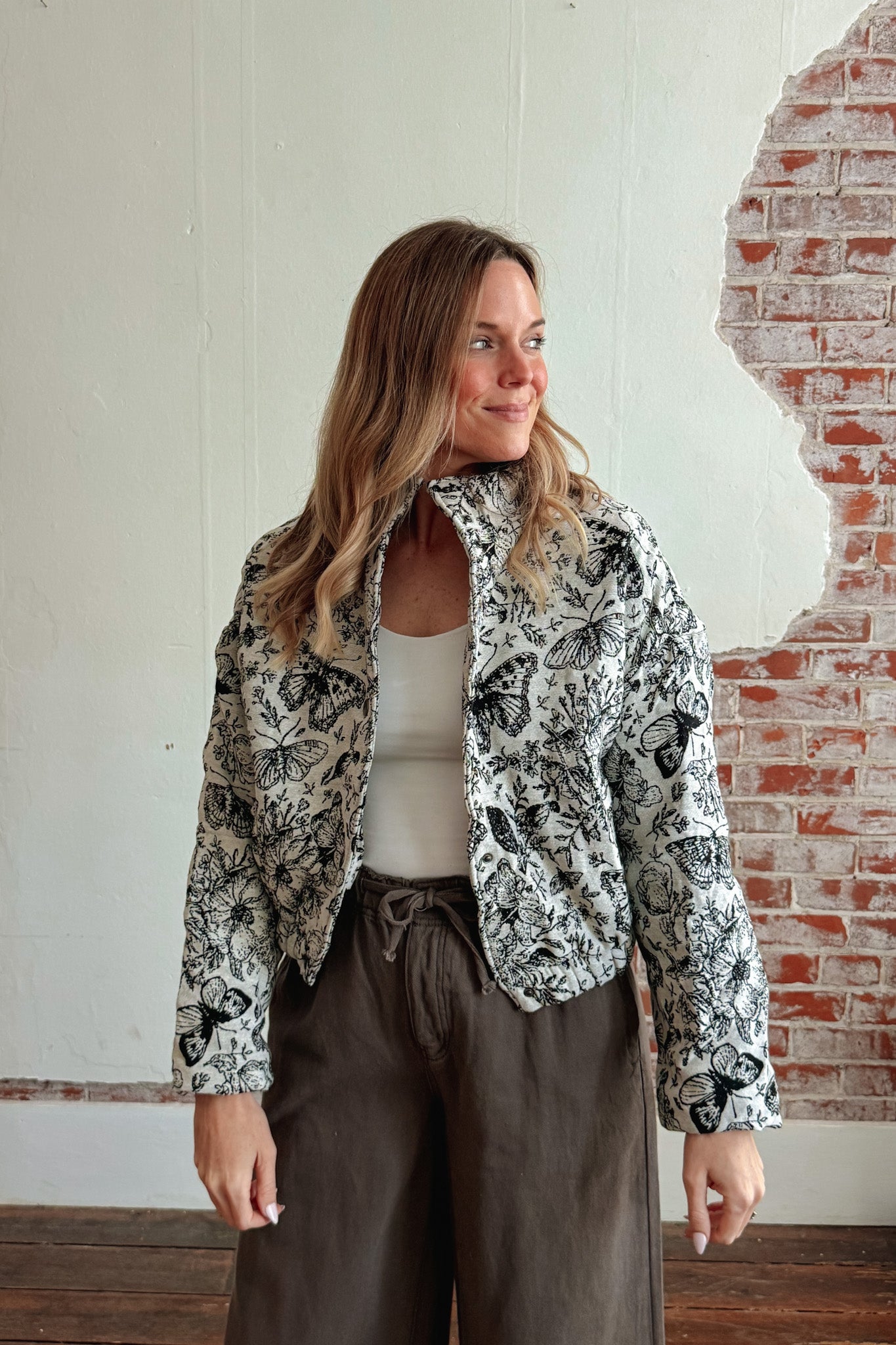 Mary Vintage Printed Butterfly Jacket | Restocking soon!