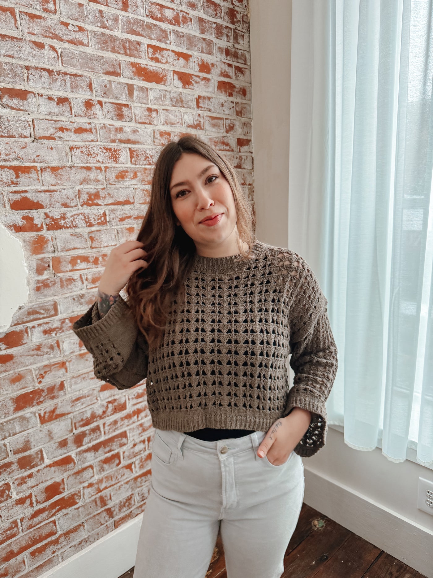 Set Me Up Crochet Sweater