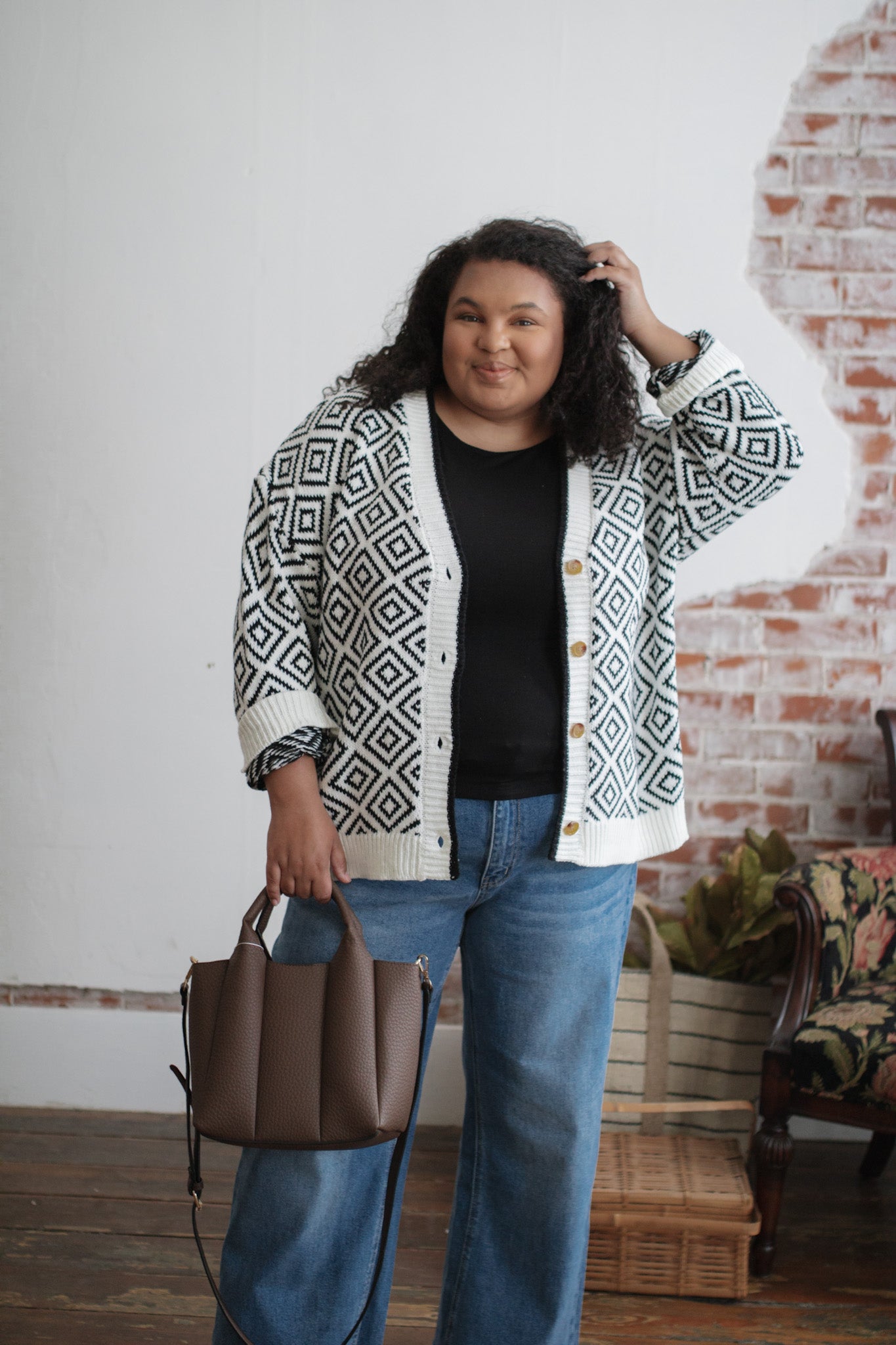 Eloise Patterned Cardigan