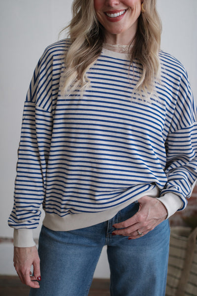 Ruby Classic Striped Crewneck