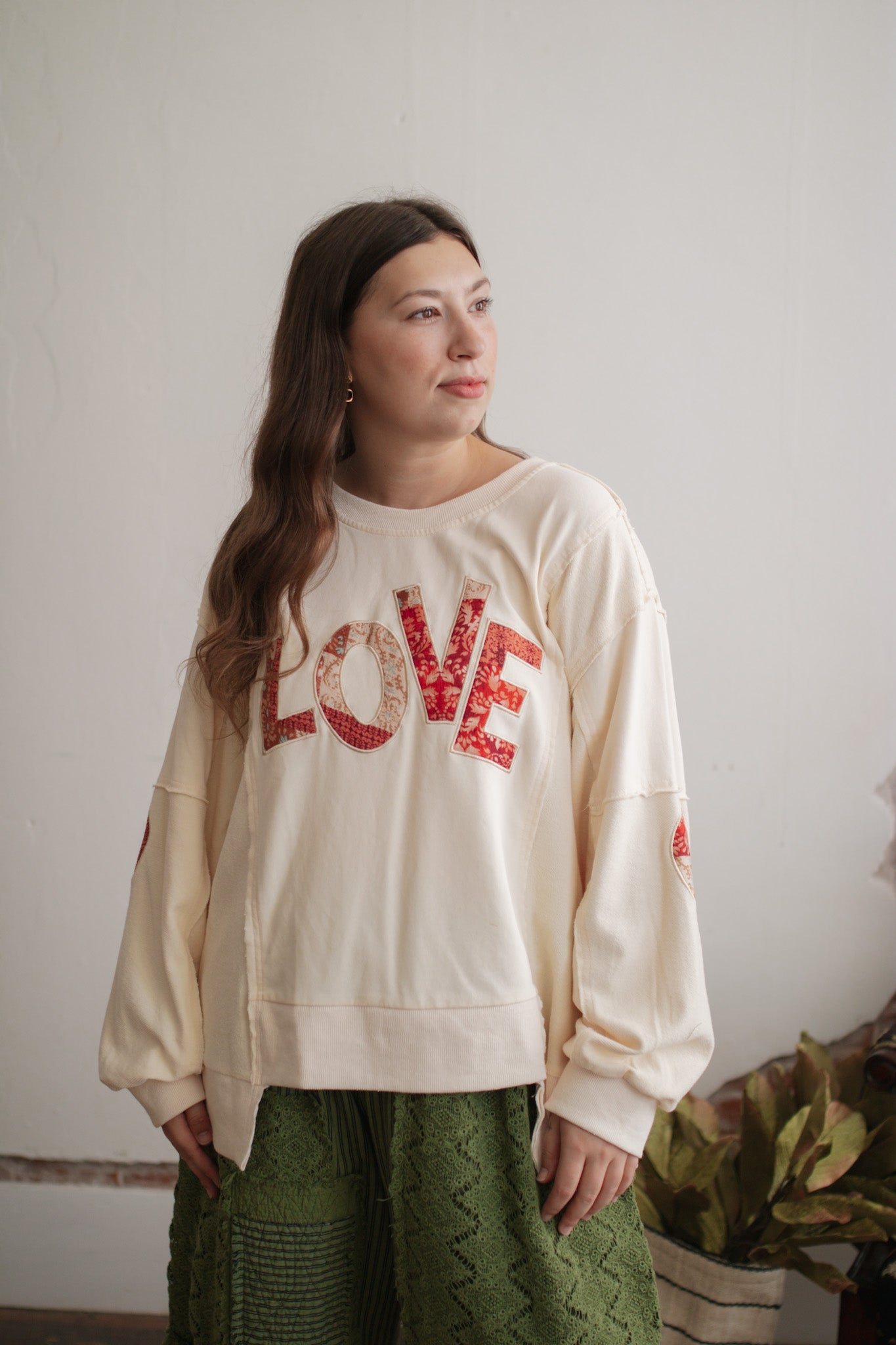 Ryan Love Patched Sweatshirt