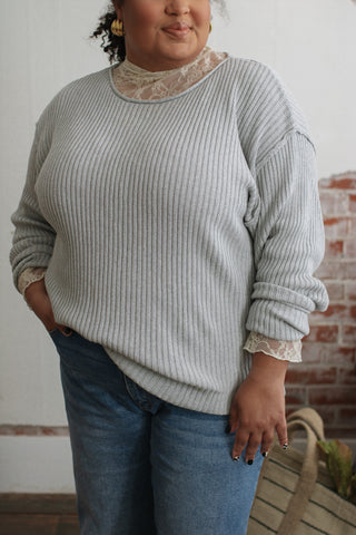 Michelle Ribbed Knit Sweater