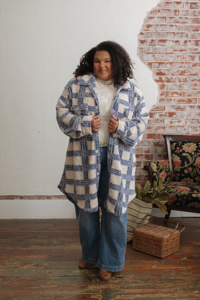 Sydney Checkered Sherpa Jacket