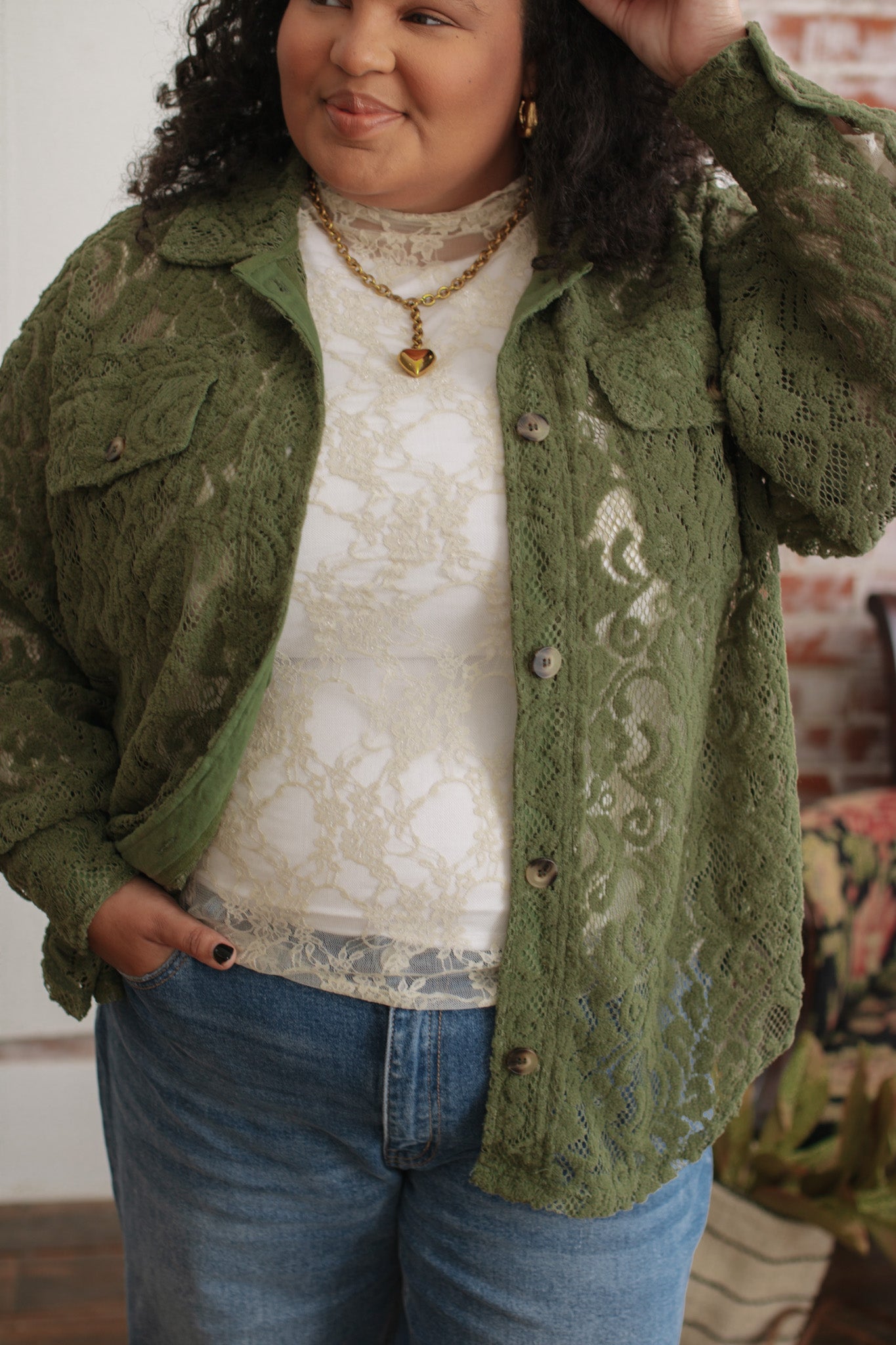 Veda Relaxed Lace Shacket