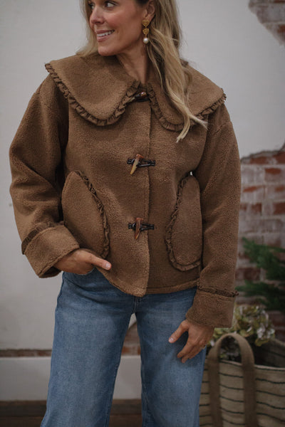 Sydney Peter Pan Collar Sherpa Jacket