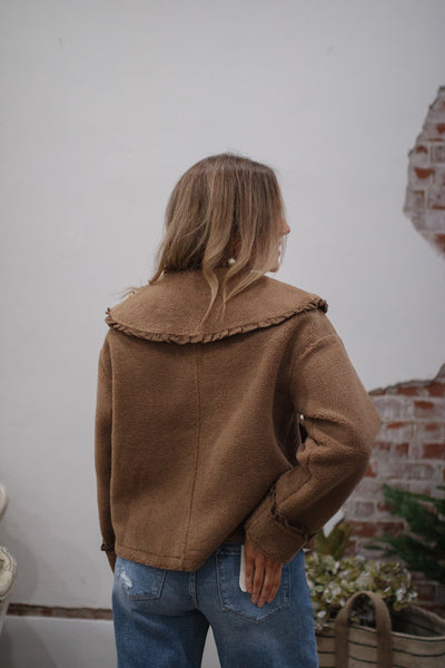 Sydney Peter Pan Collar Sherpa Jacket