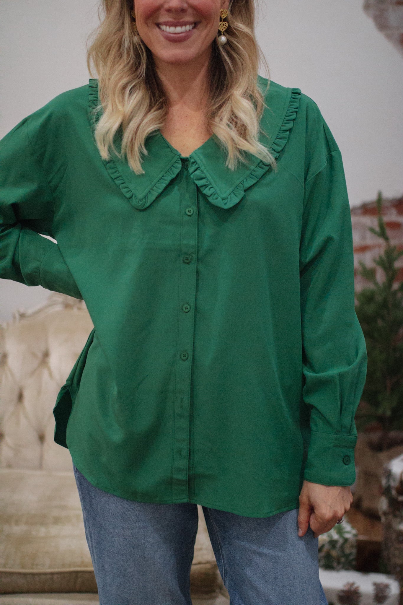 Callie Classic Button Down Blouse