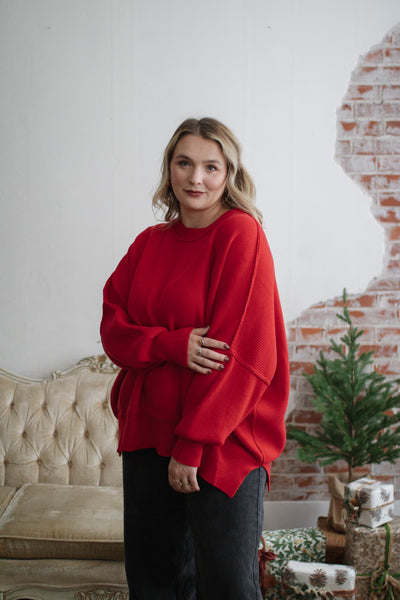 Ruby Oversized Ribbed Pullover