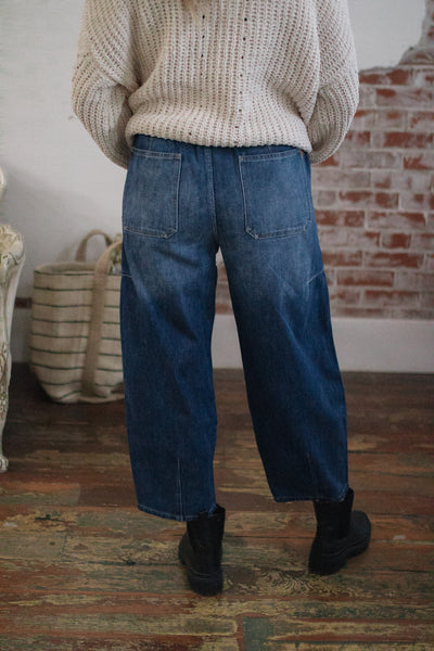 Georgie Tie Barrel Jeans