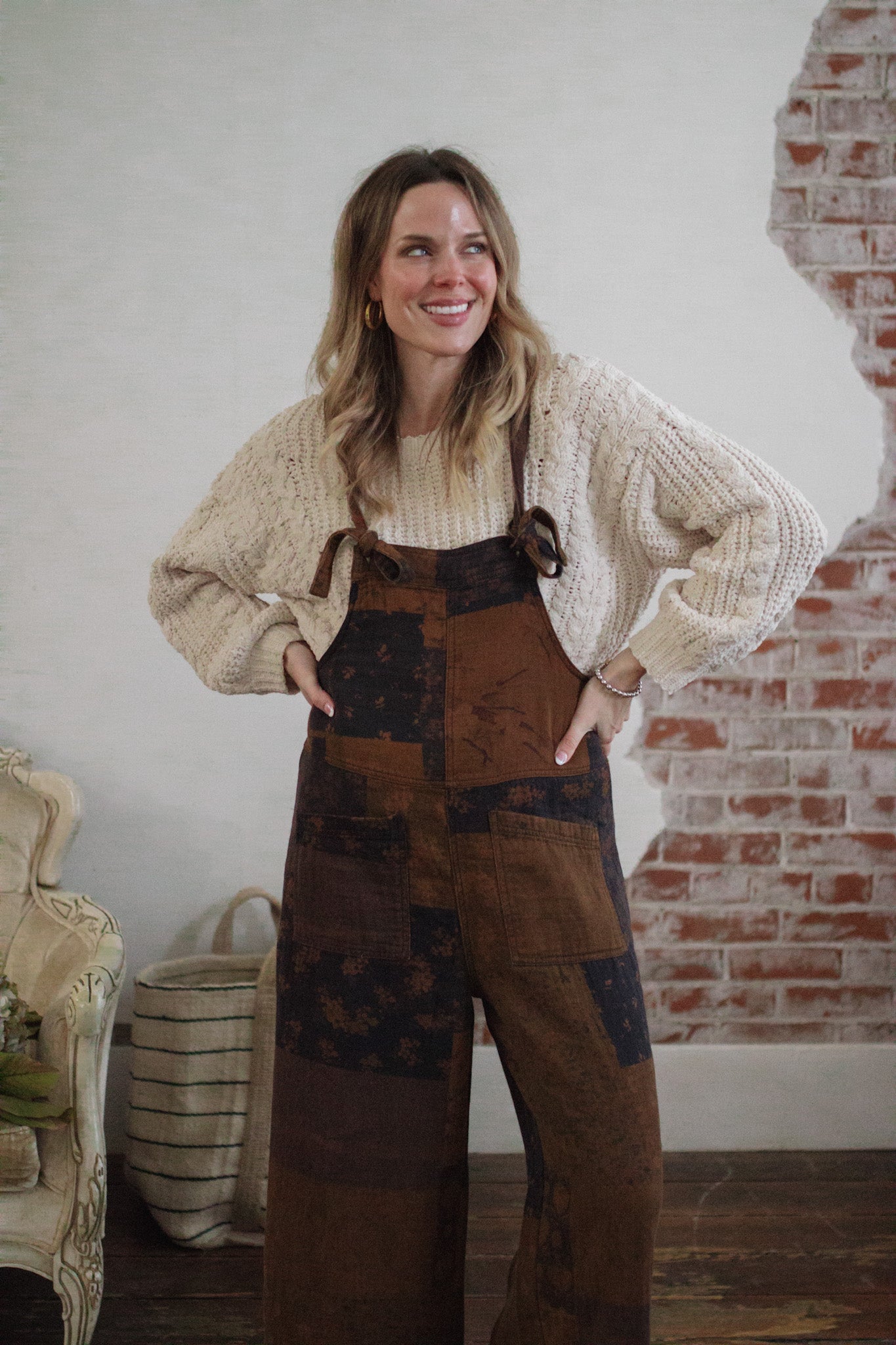 Lilia Patchwork Overalls