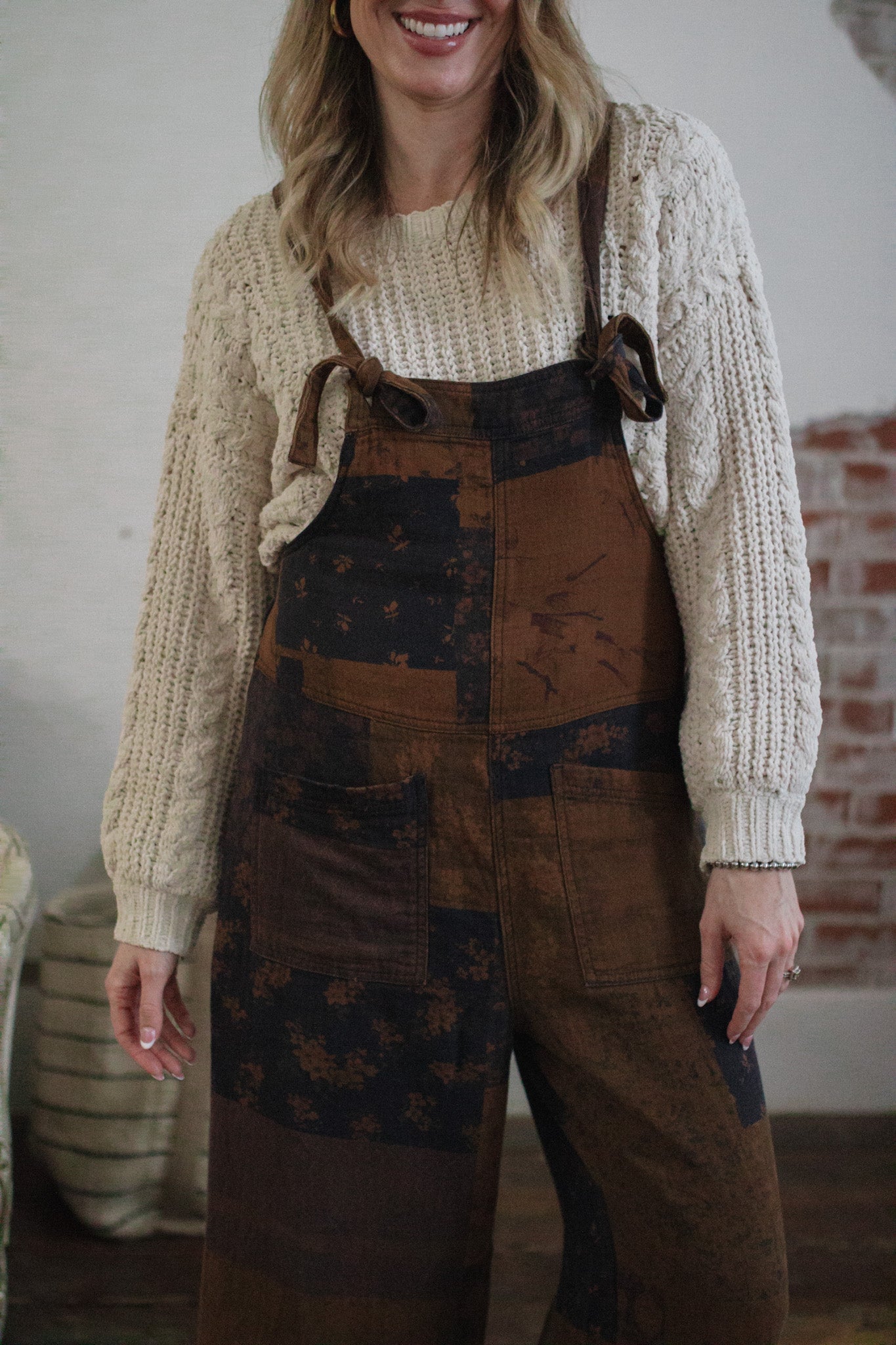 Lilia Patchwork Overalls