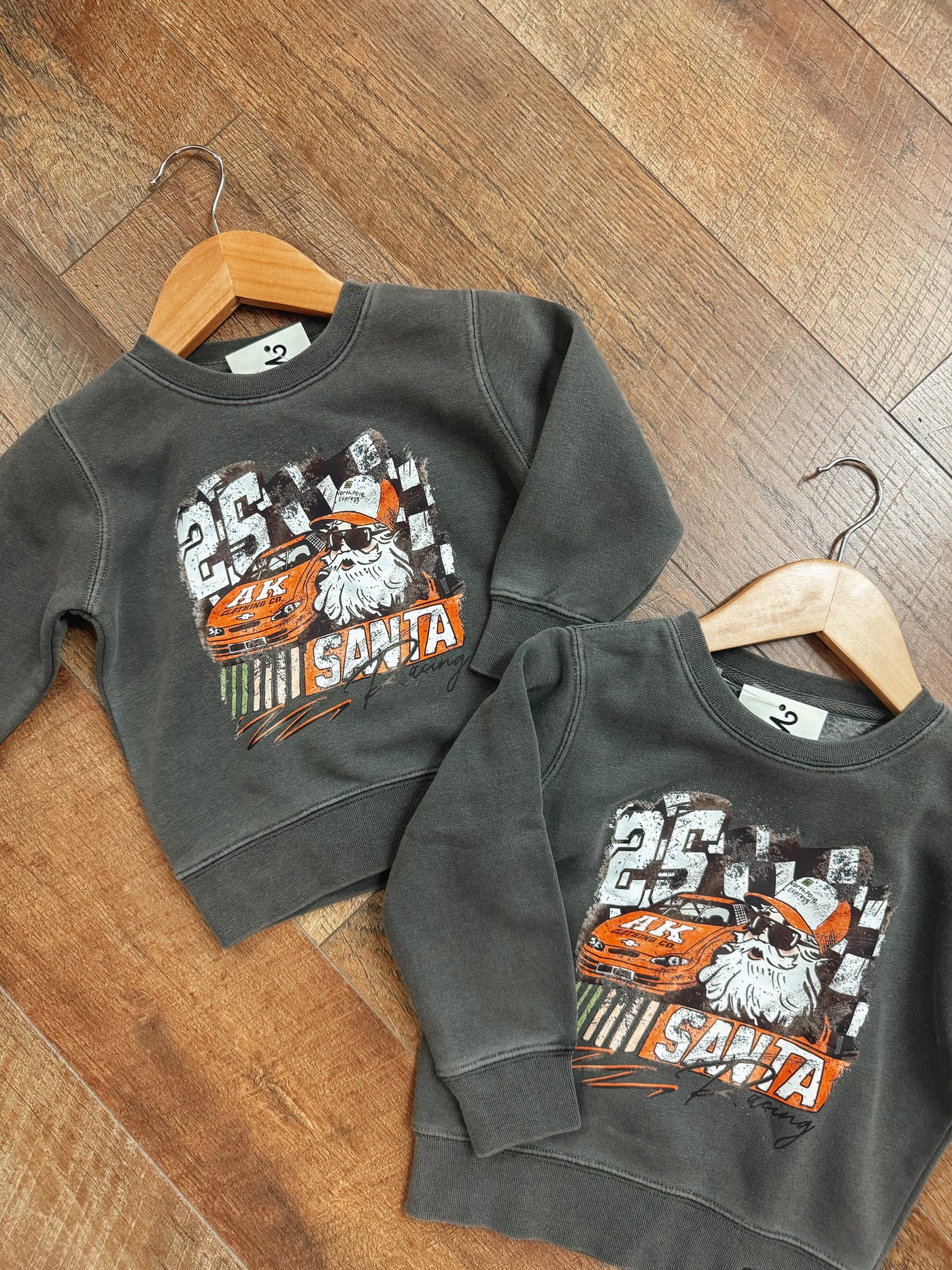 Santa Retro Race Crewneck