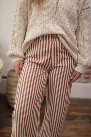 Devon Striped Denim Pants