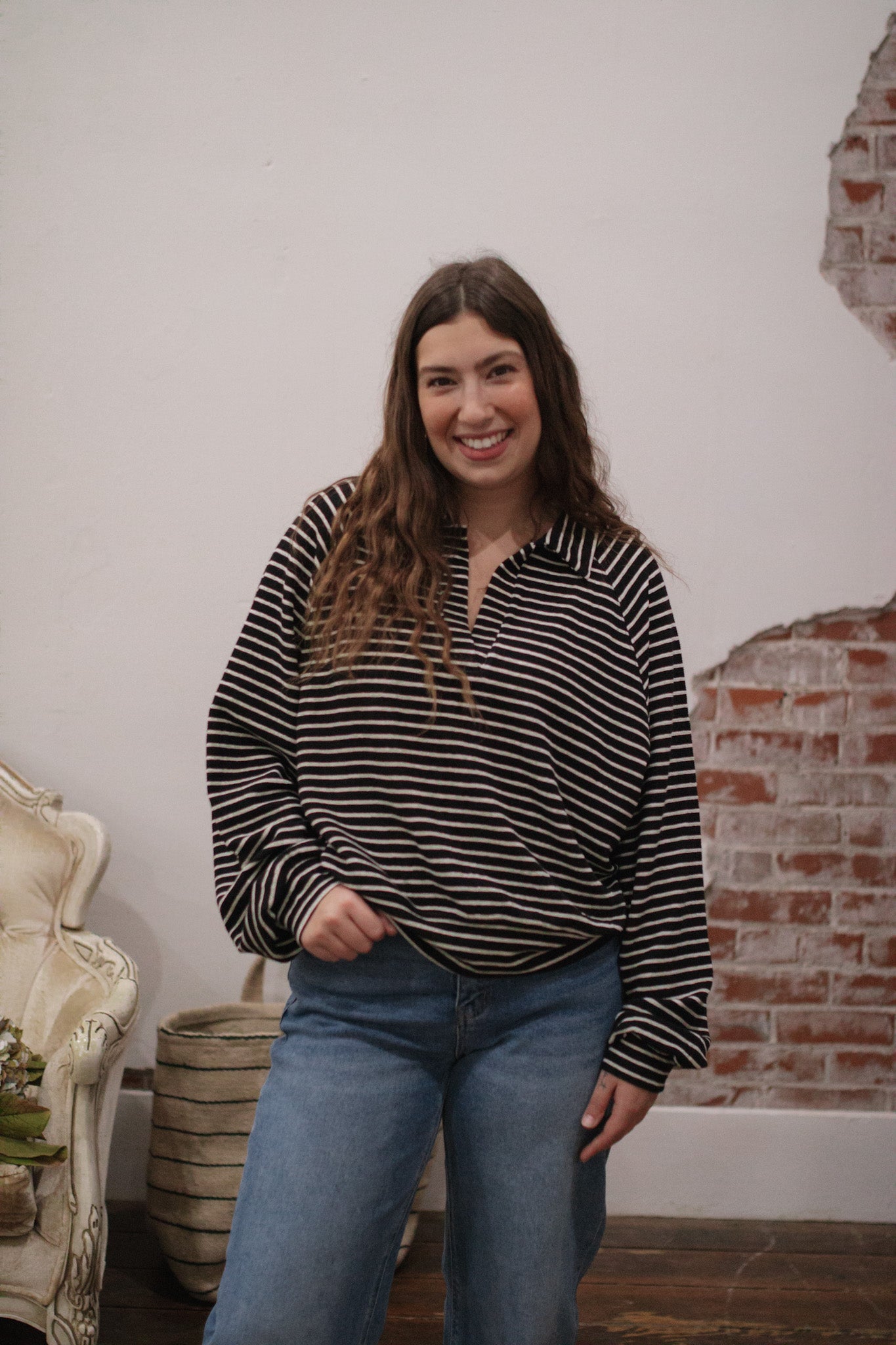 Micah Striped Pullover