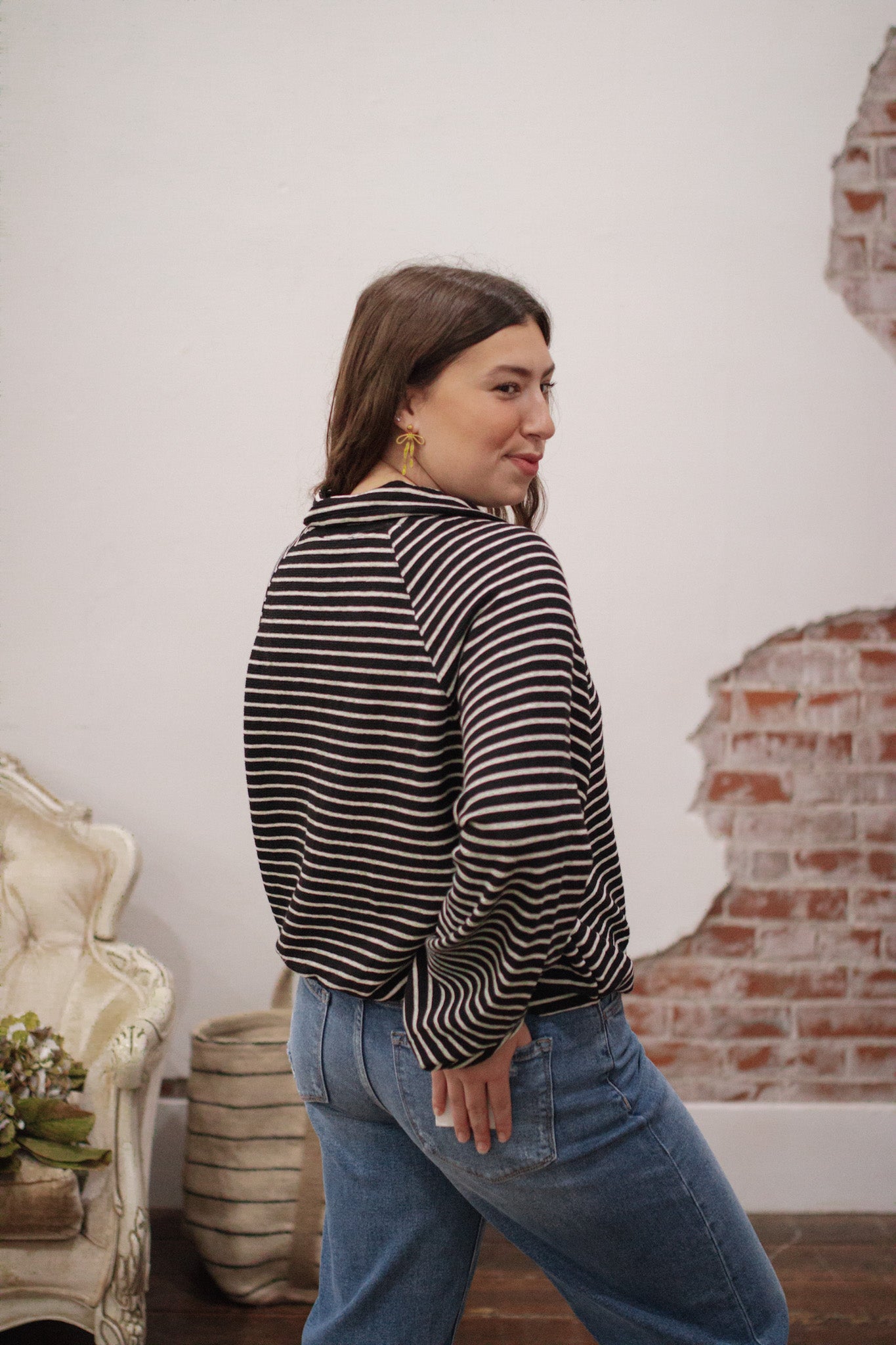 Micah Striped Pullover