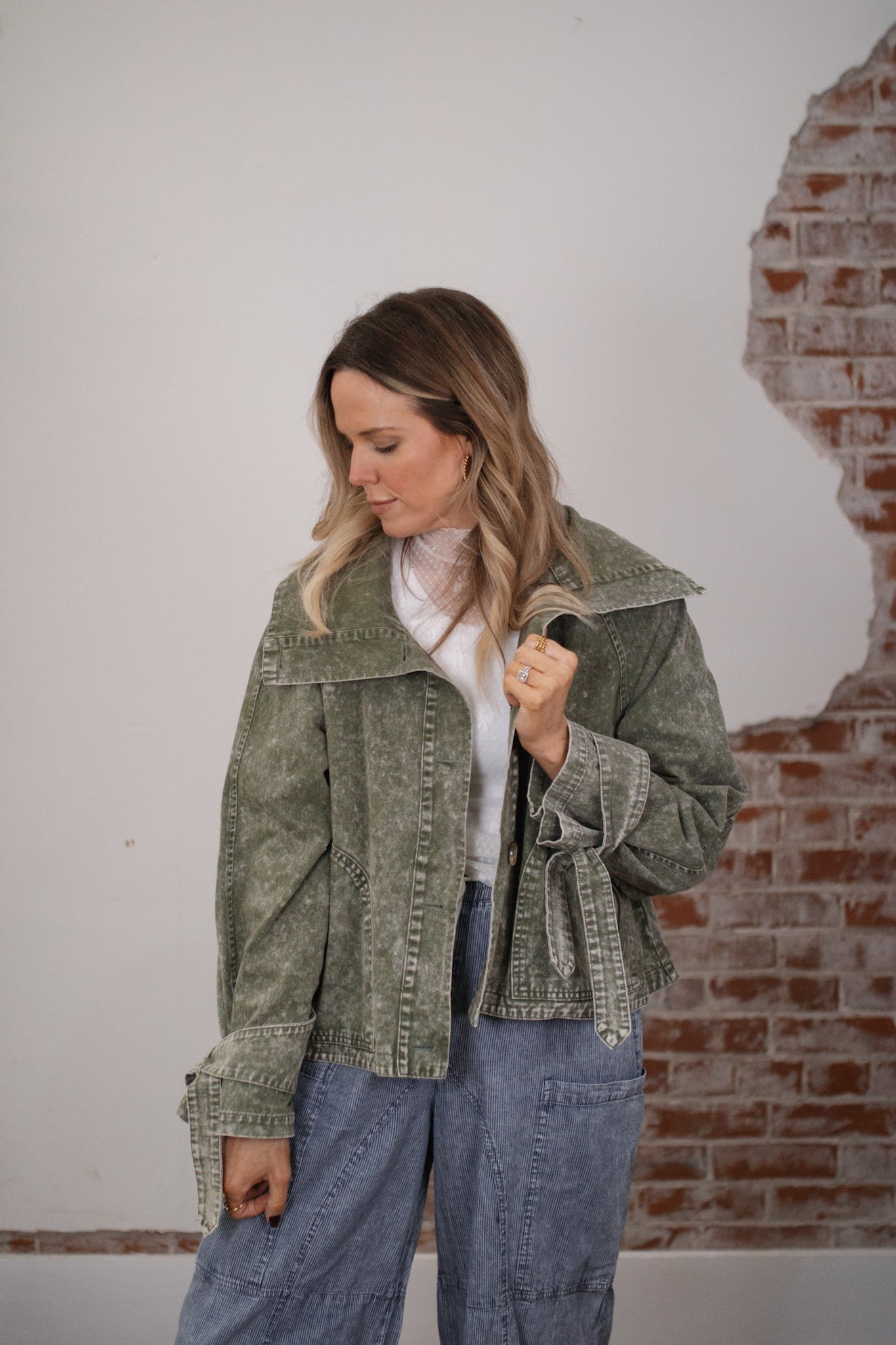 Cora Swing Denim Utility Jacket